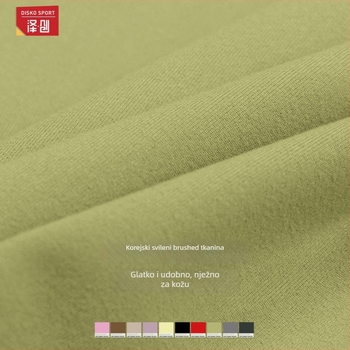 Ženski jogas set bez rukava s širokim hlačama, pulover stil; materijal: 90% poliestera, 10% elastana; južnokorejsko svilno s četkanom teksturom