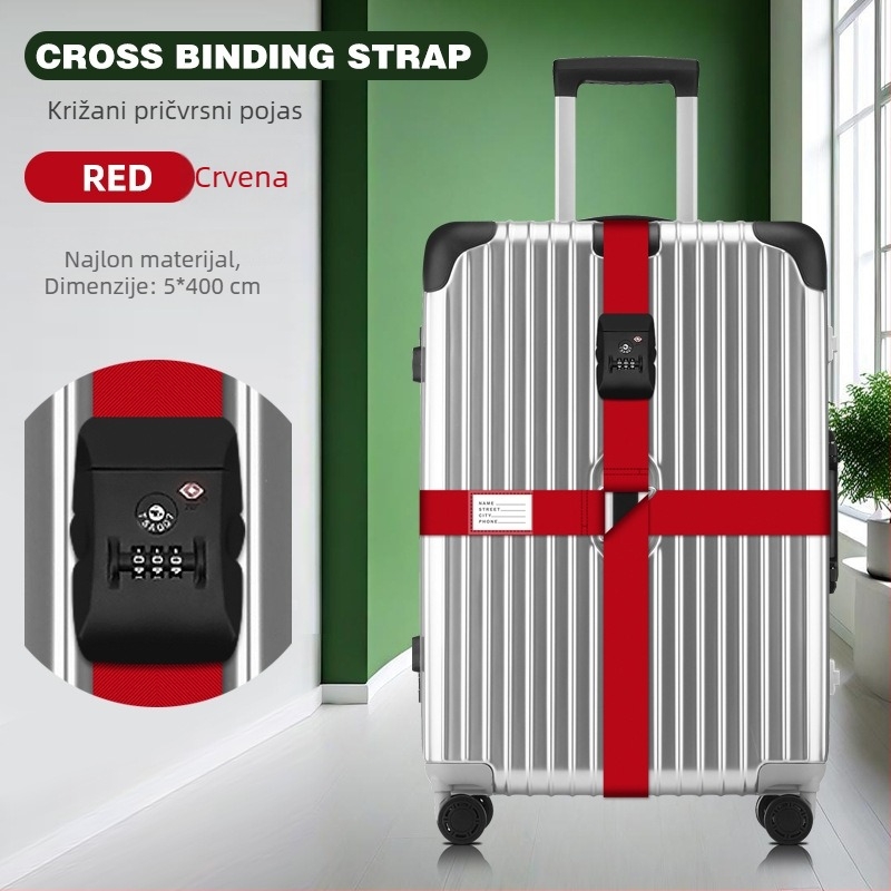 Najlonski remen za prtljagu — protiv krađe, otporan na potres, smanjenje opterećenja, dodaci za prtljagu