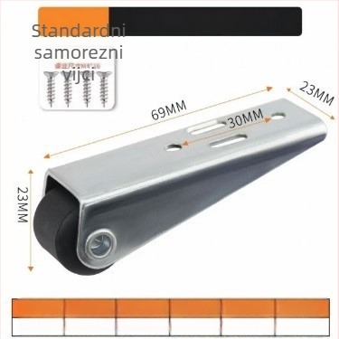 Namještajne kolutovi tihe, s TPE gumom i čeličnim ležajevima, model TPE Furniture Silent Rollers, marka 3T8O