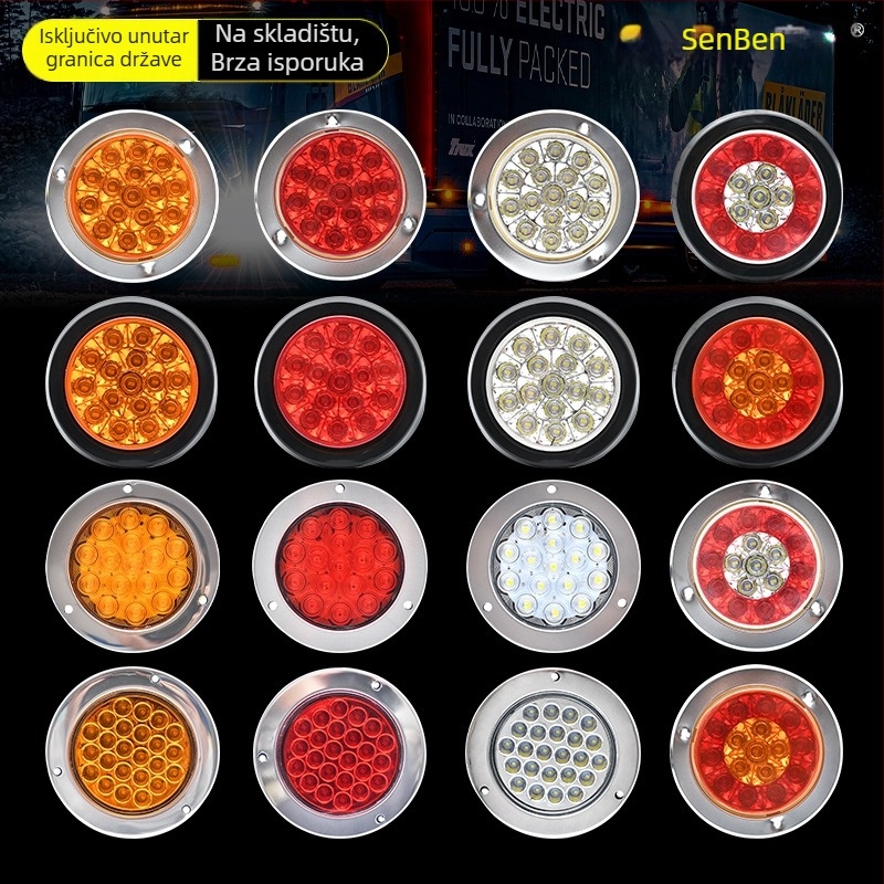 CIMC LED stražnje svjetlo, 12–24V, 6000K, univerzalna kompatibilnost s kamionima i kombijima