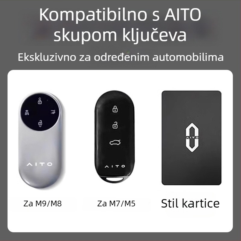 Kućište za ključ automobila Huawei M9, M7, M5 Ultra i M8 – cink legura, vrhunska kvaliteta