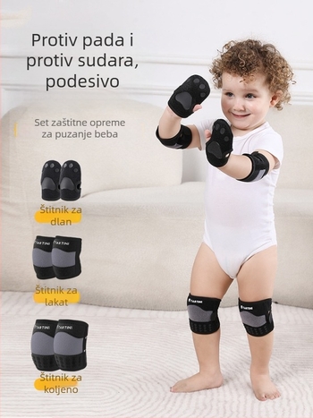 Bebe štitnici za koljena, štitnici za laktove i dlanove, prozračni, protuklizni, prilagodljivi