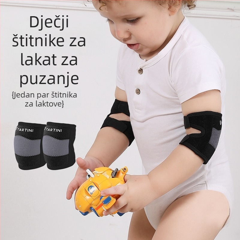 Bebe štitnici za koljena, štitnici za laktove i dlanove, prozračni, protuklizni, prilagodljivi
