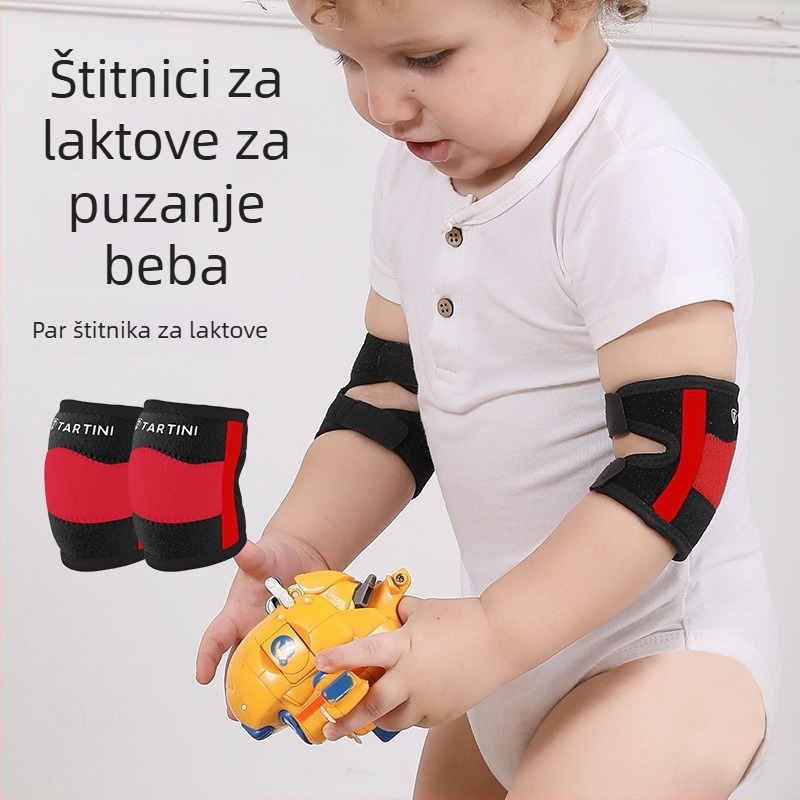 Bebe štitnici za koljena, štitnici za laktove i dlanove, prozračni, protuklizni, prilagodljivi
