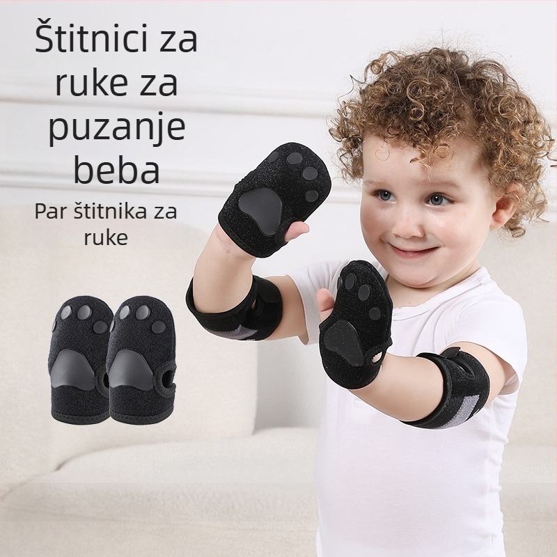 Bebe štitnici za koljena, štitnici za laktove i dlanove, prozračni, protuklizni, prilagodljivi
