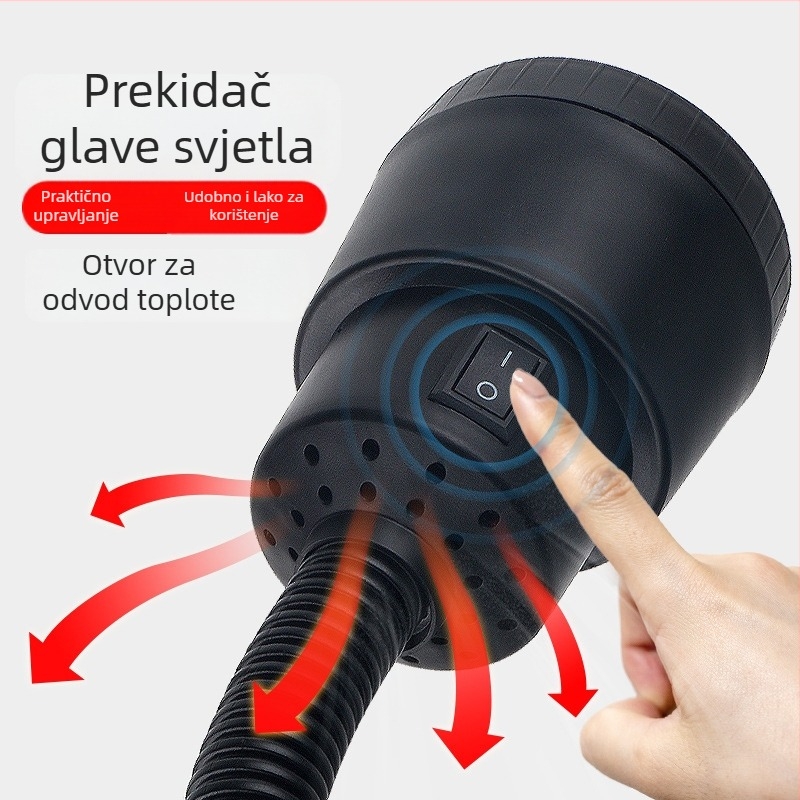 Lampa za strojeve – LED, magnetsko pričvršćivanje, dvostruka napetost 24V/220V (Brand: Nine; Authorized private brands: Yes; Type: Lamps)