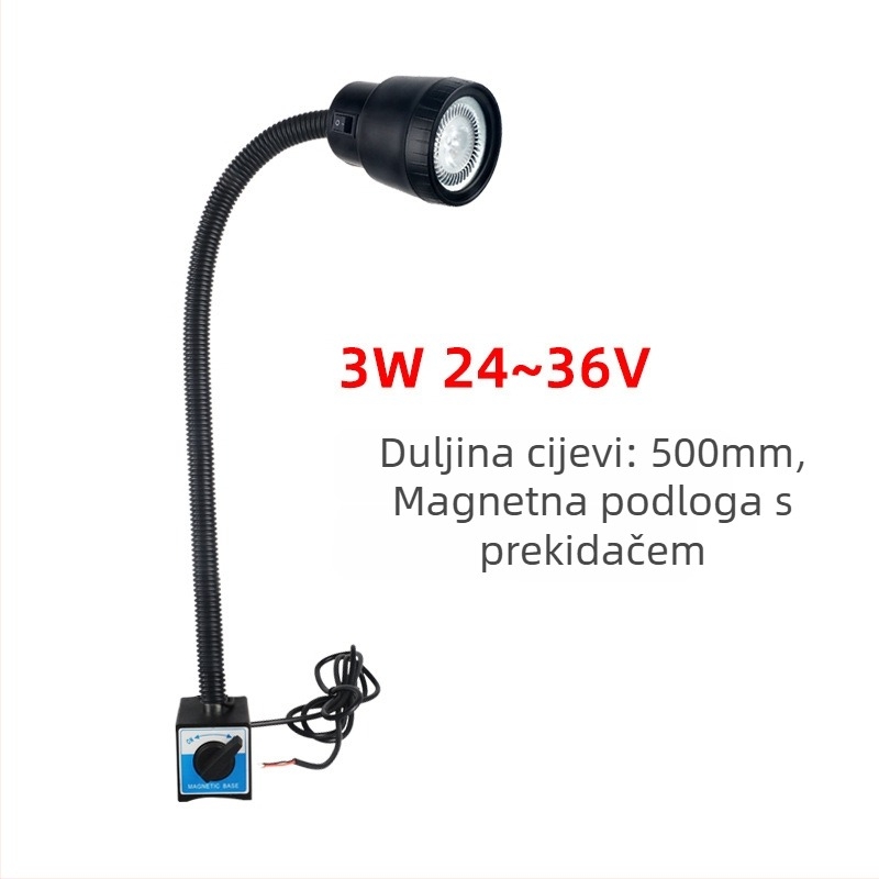 Lampa za strojeve – LED, magnetsko pričvršćivanje, dvostruka napetost 24V/220V (Brand: Nine; Authorized private brands: Yes; Type: Lamps)