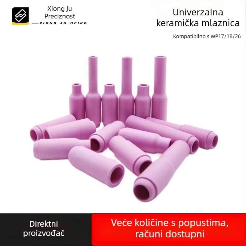 Keramička mlaznica za zavar argonskim lukom – WP serija (WP18/17/26, QQ300, QS300), invertirani keramički poklopac, serija 13N10N