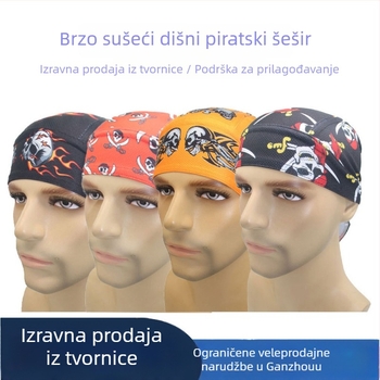 Športna kapa-šal za glavu s prugama, poliester, unisex odrasli, za aktivnosti na otvorenom, prilagođena obrada