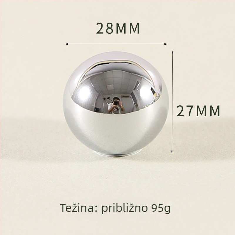 Drška za ormar - mesing, bar oblik, s jednim otvorom, CNC obrađeno