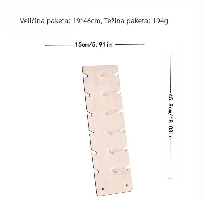 Drveni stalak za pohranu naočala, petoslojna konstrukcija, konstrukcija od slojevite daske, lasersko rezanje, drveni kućište, model 3015