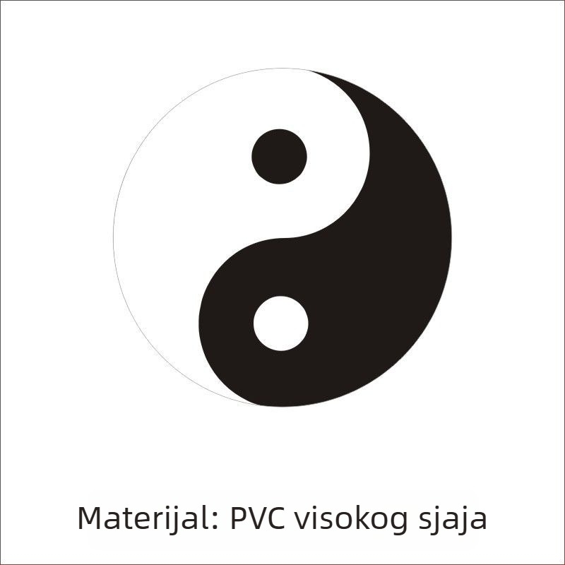 Samozaljepiva naljepnica za mobilni telefon s motivom Tai Chi osam dijagrama, taoistička feng šui umjetnost; papir s premazom; mogućnost prilagodbe