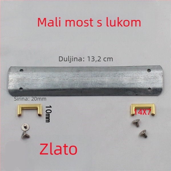 Metalna kopča-klips za torbe s I- i H-oblikom i oprugom – hardver za DIY torbe