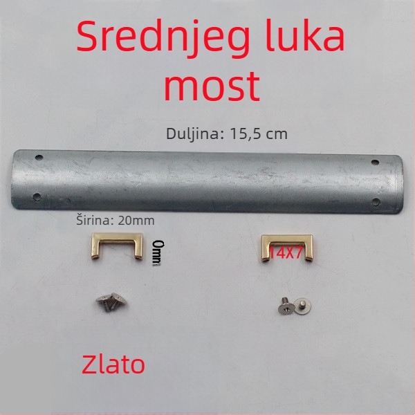 Metalna kopča-klips za torbe s I- i H-oblikom i oprugom – hardver za DIY torbe