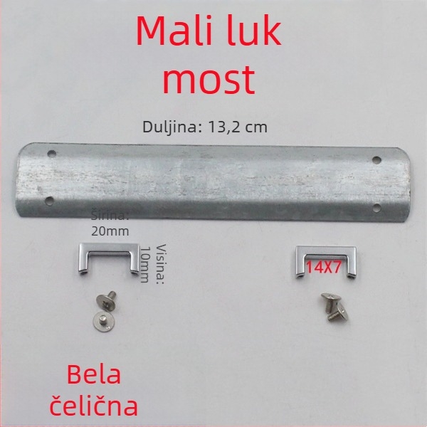 Metalna kopča-klips za torbe s I- i H-oblikom i oprugom – hardver za DIY torbe