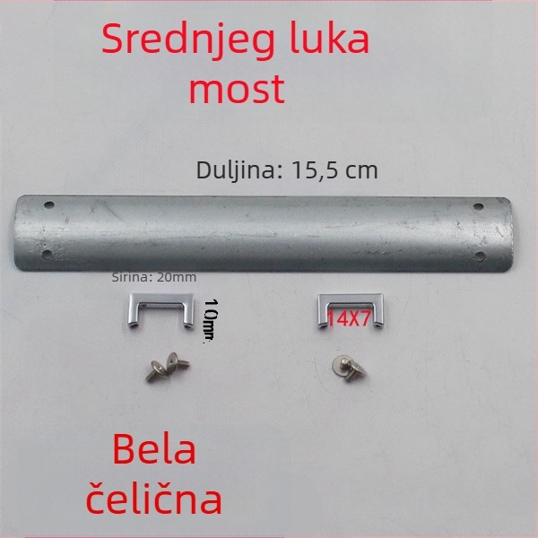 Metalna kopča-klips za torbe s I- i H-oblikom i oprugom – hardver za DIY torbe