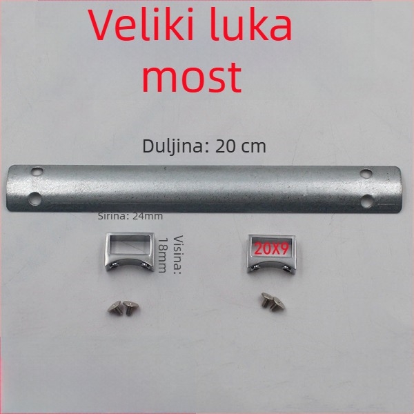 Metalna kopča-klips za torbe s I- i H-oblikom i oprugom – hardver za DIY torbe