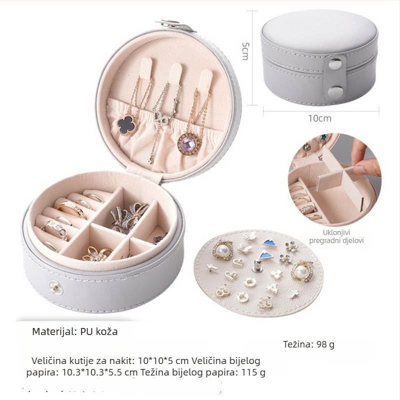 Kutija za nakit, moderan minimalistički stil, čvrsta konstrukcija, jedinstven uzorak