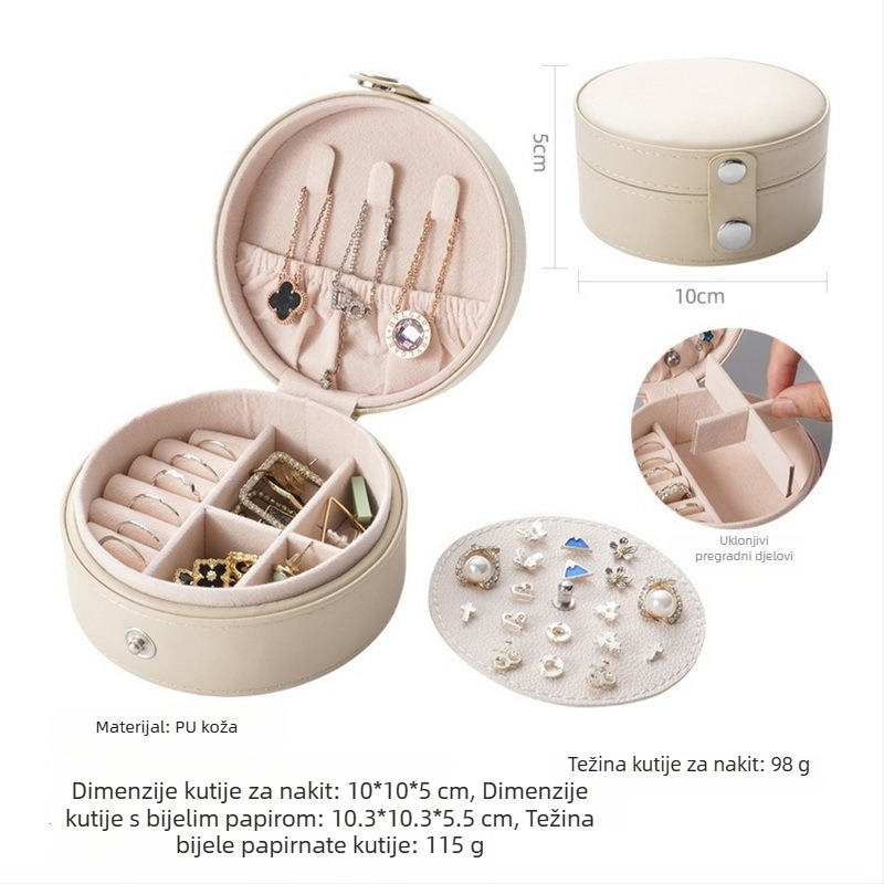 Kutija za nakit, moderan minimalistički stil, čvrsta konstrukcija, jedinstven uzorak