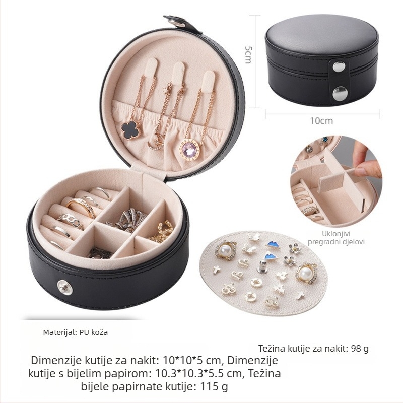 Kutija za nakit, moderan minimalistički stil, čvrsta konstrukcija, jedinstven uzorak