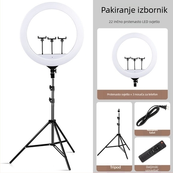 LED svjetlo za nadomještanje za stolni livestream, fotografiju i videografiju — prilagodljiva temperatura boje 2500K–9900K, snaga 8.8W–40W, napon 5V/1A(2A), modeli HX-160/HX-200/HX-260/HX-300