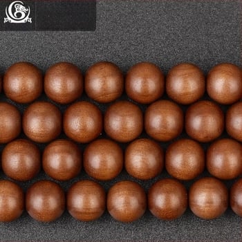 Mala od sandalovog drveta s 108 perli, unisex ogrlica, klasičan stil, polirana izrada