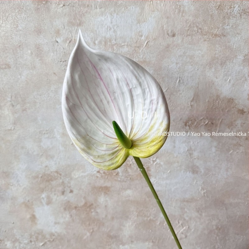 Umjetno cvijeće Guanyin lotos i palme – ručni buket, rekvizit za fotografiju, plastika