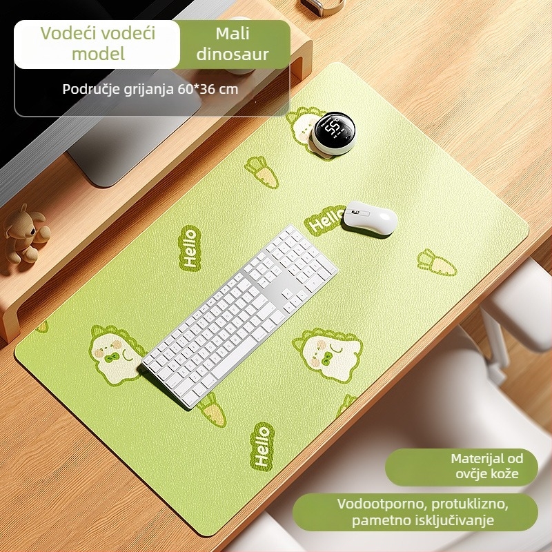 Stolna grijna podloga s inteligentnim digitalnim zaslonom, vodootporna, podesiva temperatura, napajanje iz utičnice 220V, 85W