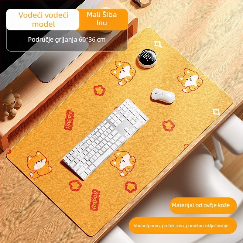 Stolna grijna podloga s inteligentnim digitalnim zaslonom, vodootporna, podesiva temperatura, napajanje iz utičnice 220V, 85W