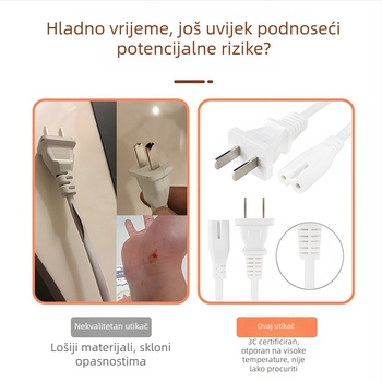 Grijana podloga za stol s tajmerom, velika, za ured