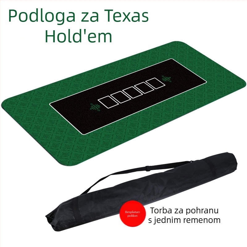 Protuklizna gumena podloga za poker stol (Texas Hold'em, Guandan), 1200 x 600 x 2 mm