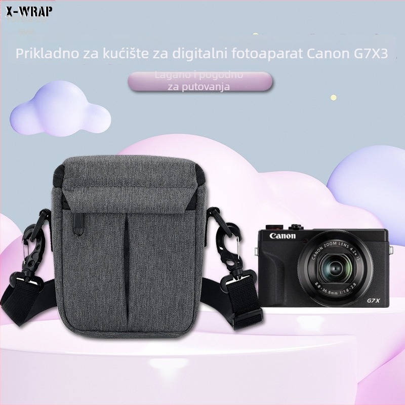 Crossbody torba za Canon G7X3, Oxford materijal, unisex, proljeće 2025