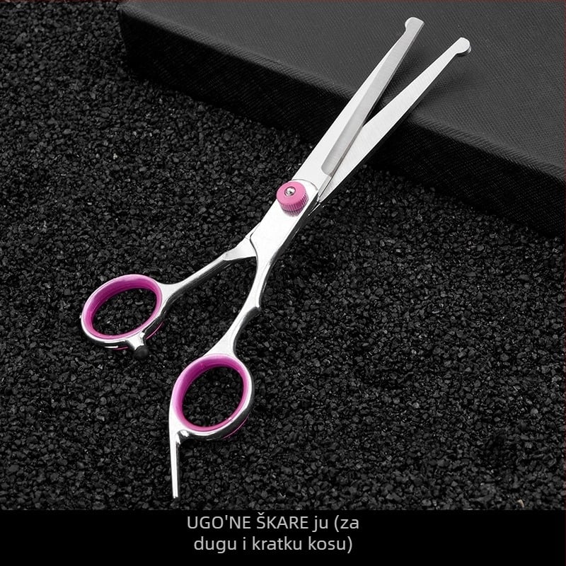 Set za njegu pasa — škare za uređivanje dlake, nehrđajući čelik, Tanizaki, za pse, kutija 500 komada