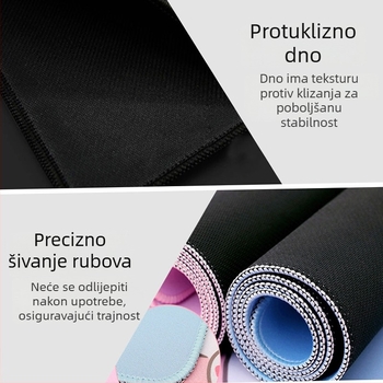 Podloga za miš u starinskom stilu, ekstra velika stolna podloga, kineski dizajn s pejzažom, debela, protuklizna, pejzažni motiv, velika veličina, podrška zapešća