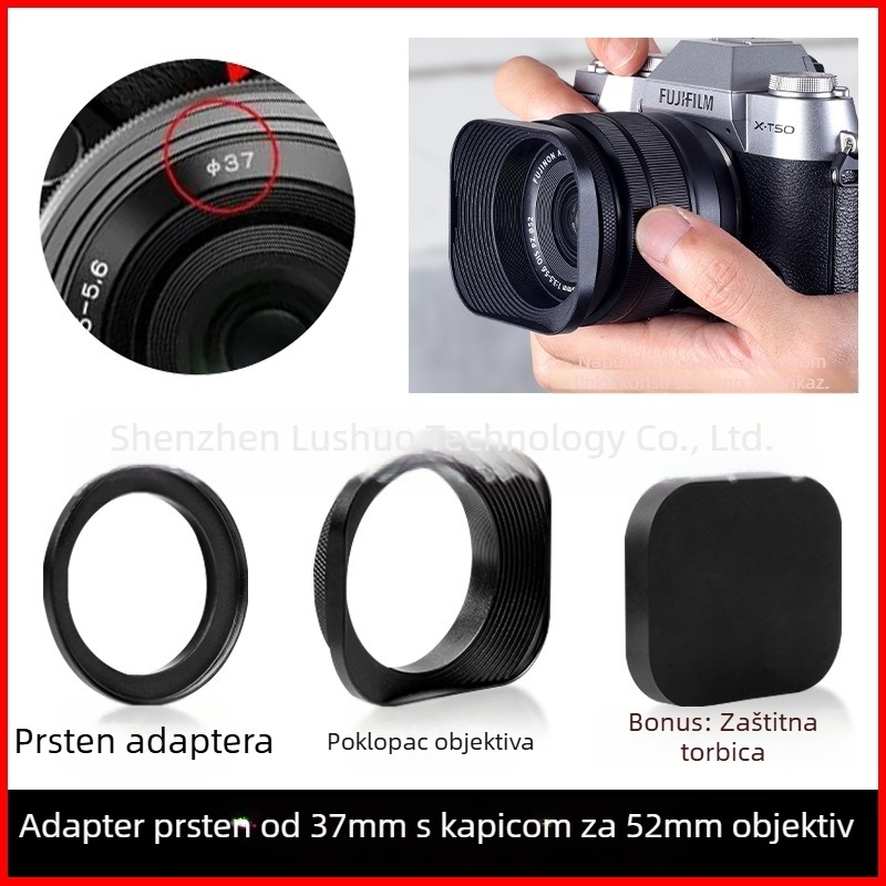 Sjenilo za objektiv za fotoaparat, modeli L-S01/L-S02, za objektive fotoaparata, OEM obrada, Podrijetlo: Guangdong.