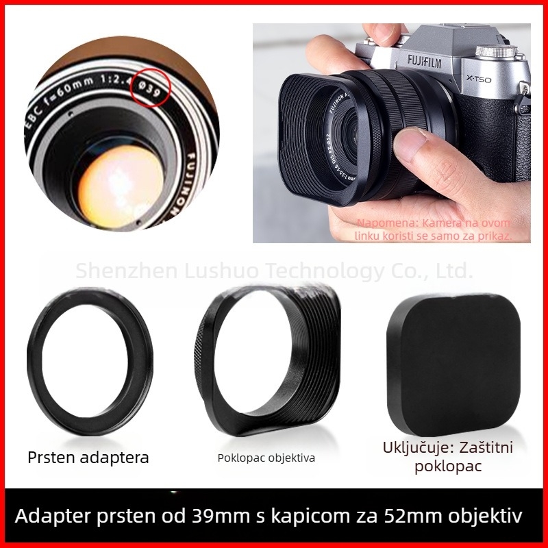 Sjenilo za objektiv za fotoaparat, modeli L-S01/L-S02, za objektive fotoaparata, OEM obrada, Podrijetlo: Guangdong.