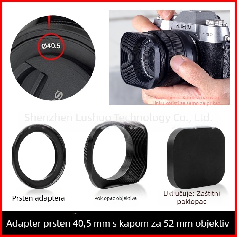 Sjenilo za objektiv za fotoaparat, modeli L-S01/L-S02, za objektive fotoaparata, OEM obrada, Podrijetlo: Guangdong.