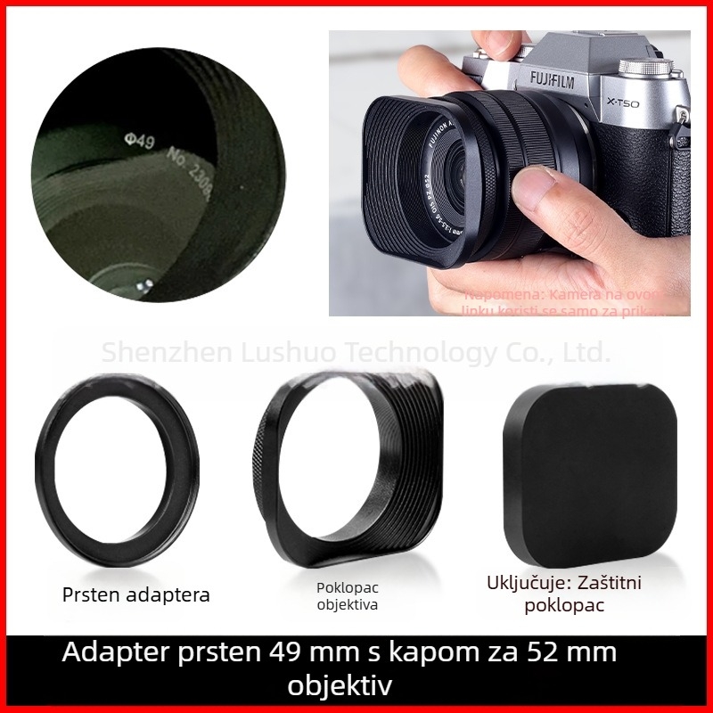 Sjenilo za objektiv za fotoaparat, modeli L-S01/L-S02, za objektive fotoaparata, OEM obrada, Podrijetlo: Guangdong.