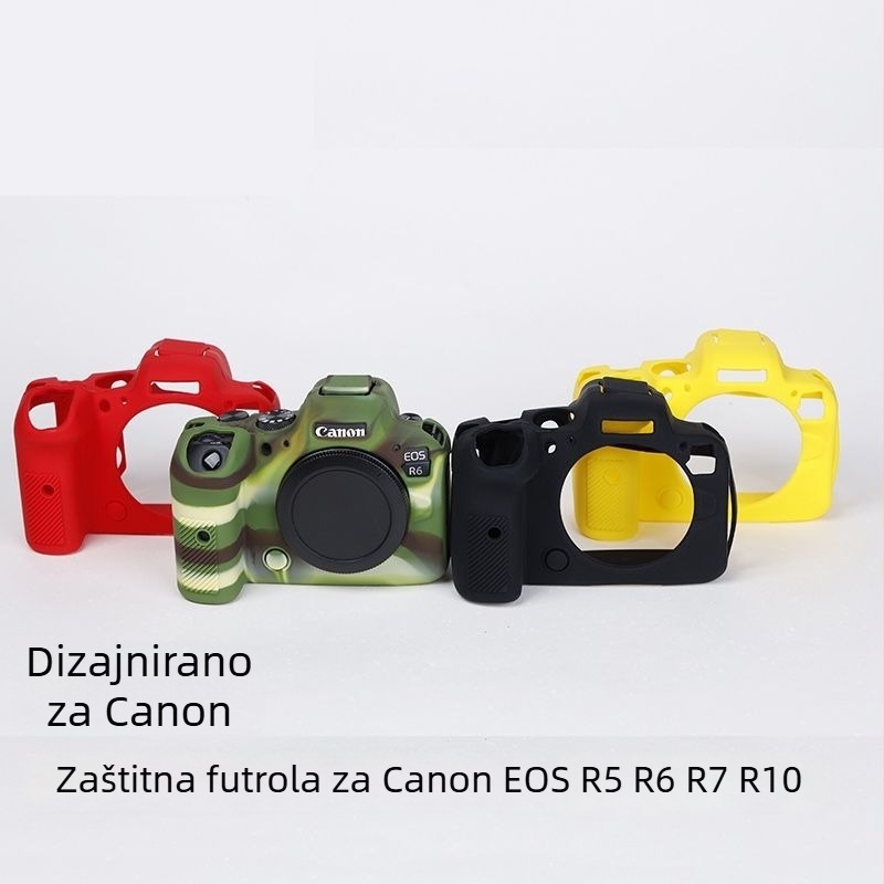 Za Canon R5, R6, R7, R8, R10 i R62 zaštitno silikonsko kućište – otpornost na pad, prijenosna futrola za kameru