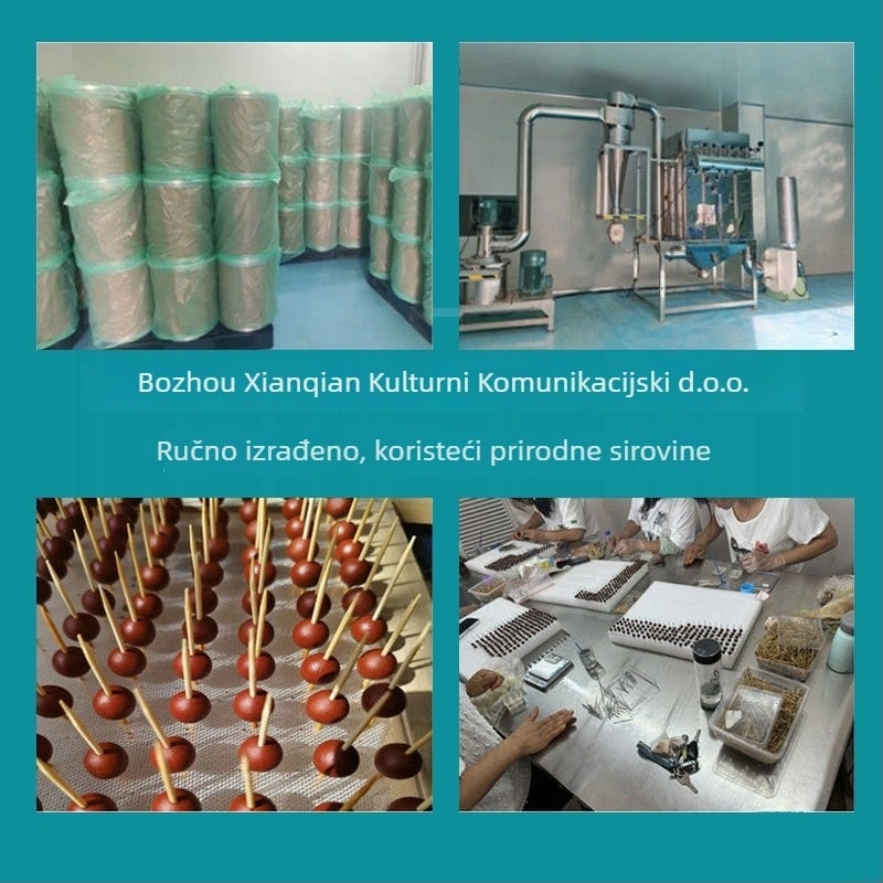 Narukvica tradicionalne kineske medicine s kuglicama od kineske ljekovite prašine, kineski stil, ručna izrada, prirodno i polirano, izlazi proljeće 2025