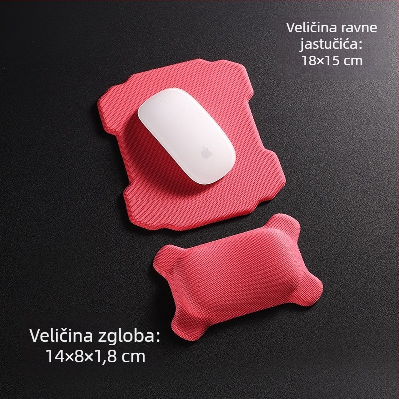 Mala podložka za miš s potporom zgloba, tkanina, otisak toplinskim prijenosom, mogućnost logotipa
