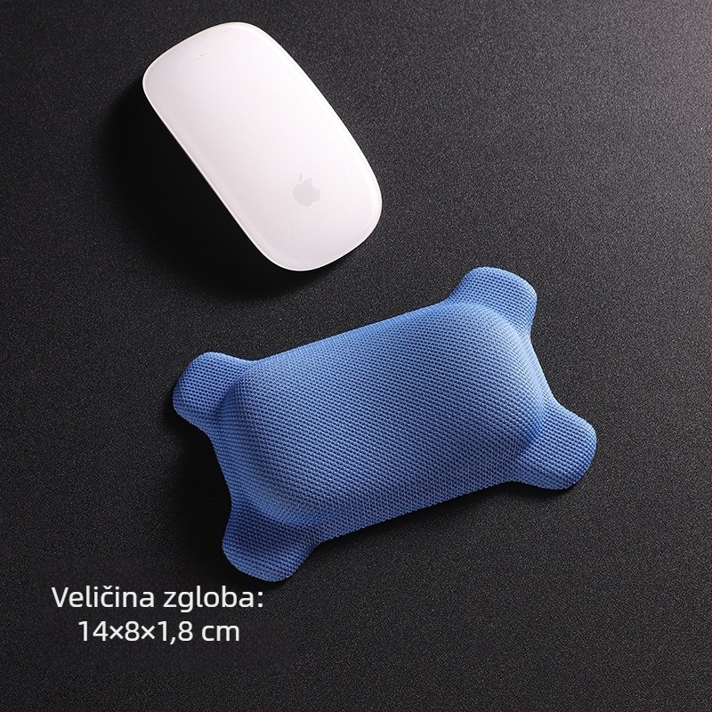 Mala podložka za miš s potporom zgloba, tkanina, otisak toplinskim prijenosom, mogućnost logotipa