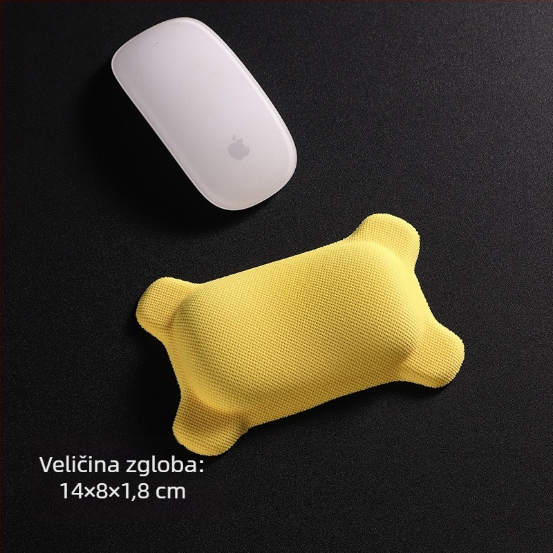 Mala podložka za miš s potporom zgloba, tkanina, otisak toplinskim prijenosom, mogućnost logotipa