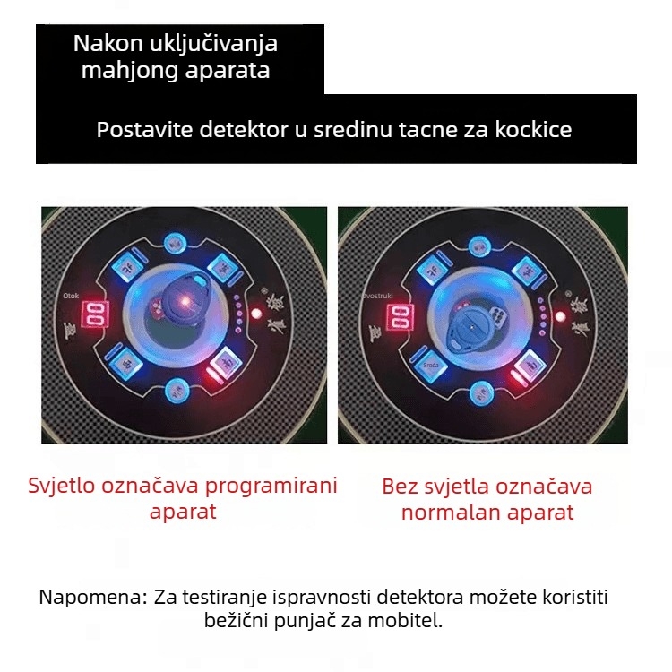 Detektor narukvice protiv varanja za Mahjong, bez baterije