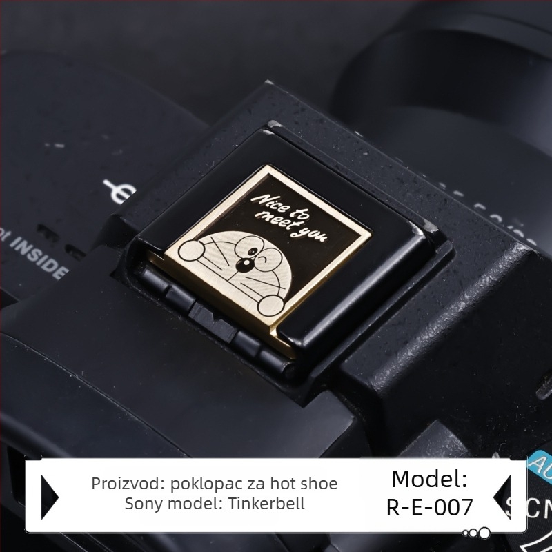 Poklopac toplu obuću za Sony Alpha fotoaparate, brončano graviranje, model R-E, dodatak za okidač