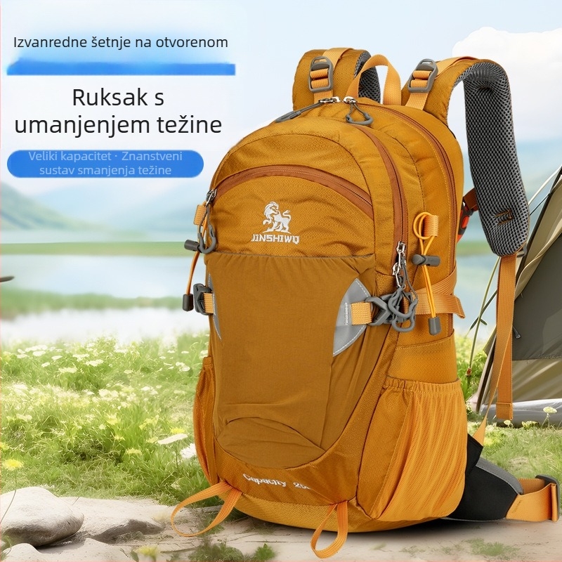 Ruksak za planinarenje i putovanja, unisex, najlon, 36–55 L, proširiva kapacite, kompatibilan s 15-inčnim prijenosnikom