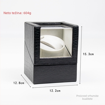 Električni rotirajući držač za satove s kožnom teksturom krokodilskog uzorka, jedne glave, kutija od 50 komada