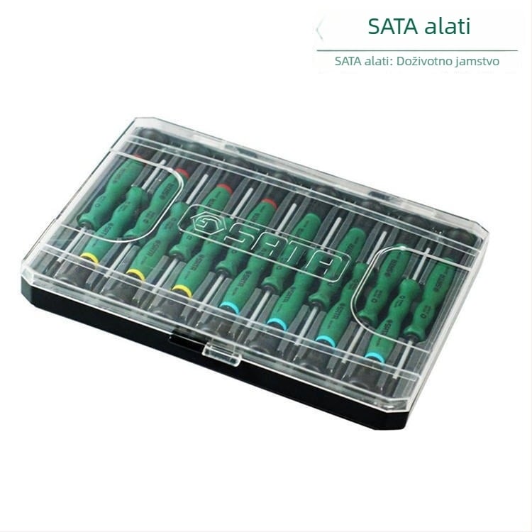 Sata/Shida 15-dijelni set mikro odvijača, krom-vanadijska čelika, za kućnu upotrebu