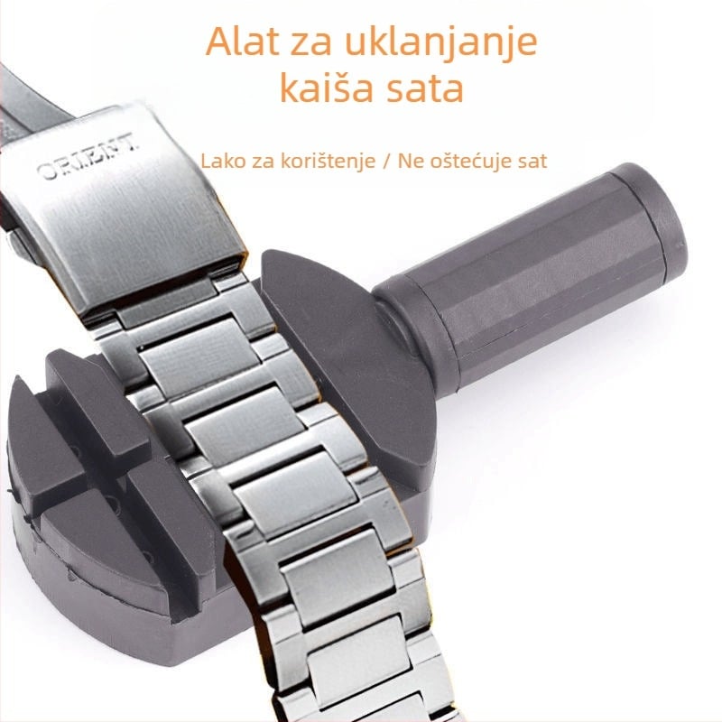 Alat za popravak satova za čelične narukvice – uklanjanje poveznica i podešavanje, plastični podešivač, Fish day, ljeto 2021