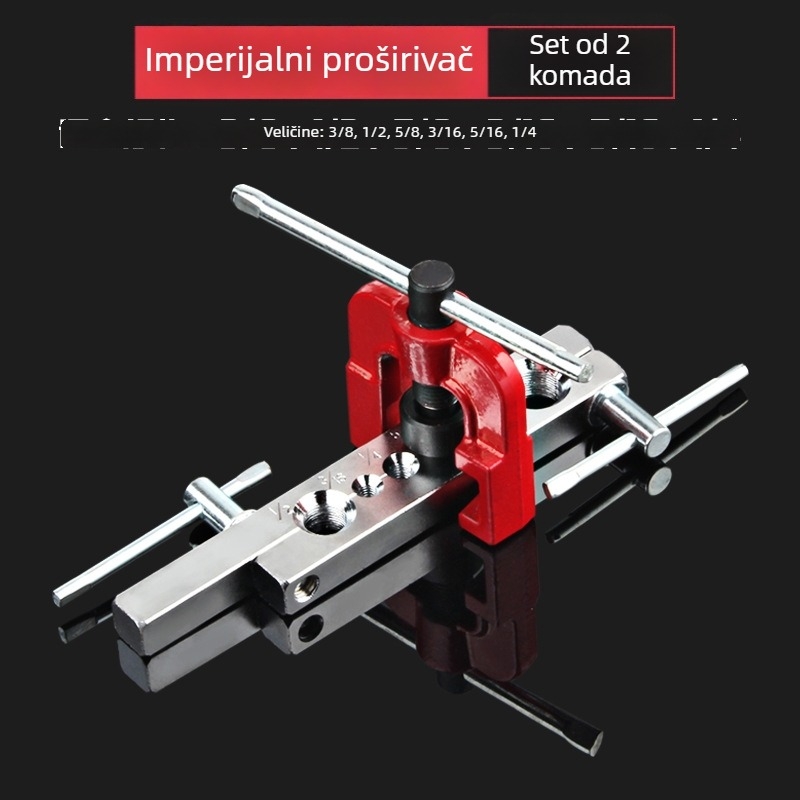 Proširivač bakrenih cijevi i freza za rupe, alat za popravak kućnog frižidera i automobilne klime, 1 komplet, marka Other